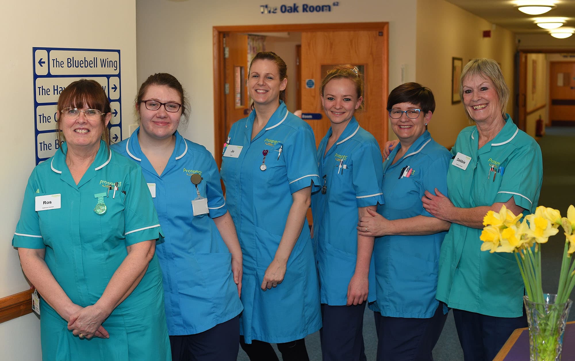 Prospect Hospice nursing staff in uniform